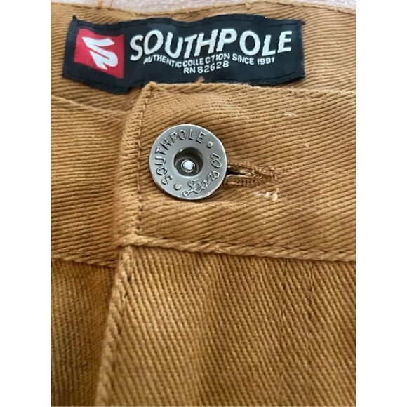 Vintage Southpole Authentic Collection Men’s Carpenter Jeans Brown SZ 40/32 Y2K - Picture 4 of 10